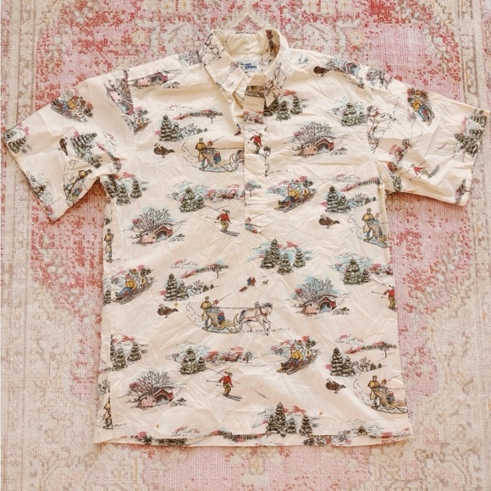 Reyn Spooner, Men’s 1960’s Cream Winter T-Shirt